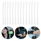  30 Pcs Name Tag Loop Straps Clear Luggage Tags For Suitcases Bag