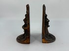 Pair Of Art Nouveau Deco Style Robson Heavy Cast Bookends Girl Maiden Fountain