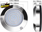 2pcs 3 7  Marine Boat Led Lights 45w 90led Ip68 316 Ss 10-30v