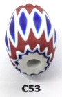 Oval Antique Venetian Chevron Trade Bead African Howard Collection C53 Bg 54