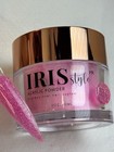 Iris Style Professional Nail System Acrylic Powder Pink Glitter Shiny 2oz 60ml