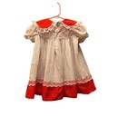 Toddler Time Jc Penney Vintage Swiss Dots Dress Size 3t Christmas 
