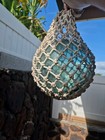 Authentic Vintage Japanese Glass Fishing Float      ty  Sen Mark     Rare 10  Basket