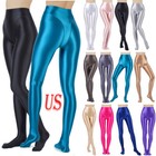Us Women s High Waisted Fake 2pcs Yoga Pants Tummy Control Sports Tights Workout