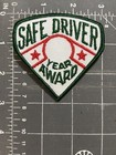 Vintage Safe Driver Year Award Patch Safety Transportation Trucking Trucker Bus