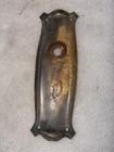 Antique  Brass Art Deco Mission Design Victorian Doorknob Backplate