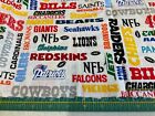 Nfl  5073 - Teams On White Cotton - 60 w-- 2 3 Yards