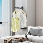 2 Retractable Folding Wall Clothes Hanger Collapsible Laundry Hanging Dryer Rack