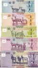 Namibia Set 5 Pcs 10 20 50 100 200 Dollars 2022 - 2025 P 13 14 15 16 17