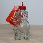 Vintage Maple Syrup Glass Bear Jar Bottle With The Original Tag Canada 25ml