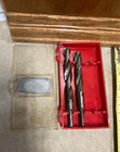 Vintage Craftsman Wood Drills Bits Set Of 2  1 4  Shank With Case No  6721