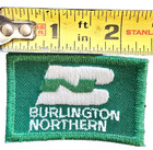 Green White Burlington Northern 2 1 4 x 1 1 2 railroad Patch