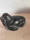 Vintage Inuit Soapstone Carving Of Walrus Figure