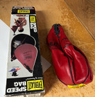 Vtg Deadstock Everlast 4213 Red Leather Speed Bag Punching Boxing Needs Bladder
