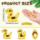 80 Pieces Gold Mini Ducks Figurines Miniature Ducks Bulk Resin Little Ducks Fo