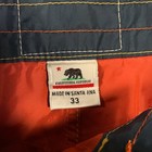 Birdwell Beach Britches 310 Board Shorts Mens 33 Navy Surf Retro Classic Nylon