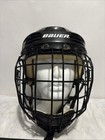      Bauer Hh3000m Hockey Helmet With Cage Large Has Rust