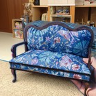 Doll House Miniatures 1 6 Scale Furniture Wooden Unfinished Vintage Double Sofa