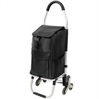 Trolley Dolly Stair Climber Foldable Grocery Cart Rolling Cart W  Removable Bag