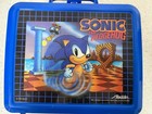 Vintage Sonic The Hedgehog 1993 Plastic Lunch Box Blue Sega Plastic