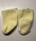 Bonpoint Baby Yellow Terry Cloth Slip On Socks 0-3 Months