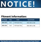 4wd Front Wheel Bearing And Hubs For 2005 - 2010 Ford F-250 F-350 Sd Srw W  Abs