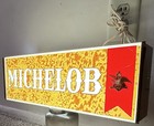 Vintage Michelob Lighted Beer Sign Anheuser Busch Bar Advertising Working 24   