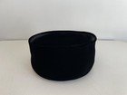 Vintage Sir David Black Velvet Statement Pill Box Hat Size 6  5 8 Small
