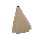 Shift Boot Cover Dust Proof Universal For Vehicle Car Beige Pu Leather Auto
