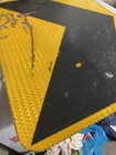 Vintage Bridge Caution Arrow Highway Street Road Sign Yellow Chevron 18x24