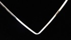 925 Sterling Silver Jewelry 5mm V-open Back Choker collar necklace