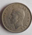 1948 Great Britain Shilling - Scottish Crest - Great Coin - Free Ship - Bin  723