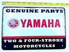 Yamaha Tin Sign Tuning Fork Logo Blue And Yellow Jet Ski Snowmobile Powersports