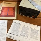 Apple Disk Ii 5 25 Floppy Drive A2m0003 W  Box Dos Manual Ribbon Cable Vintage