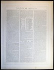 1857 Colton California Map With Demographic Sheet