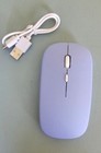 Wireless Mouse 2 4 Ghz Optical Usb Bt Rechargeable For Pc Laptop Color Purple