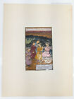 Antique Persian Turkish Indian Miniature Painting Middle East Illuminated Page