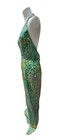 Y2k Sequin Prom formal Dress Halter Top Open Back Mermaid Fairy Gown Glam