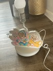 Vtg Teddy Beddy Bear And Friends Nursery Lamp 80 s Lamb Bunny Stars Night Light