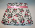 Zak   Zoey Baby Girls Blanket Soft Kitty Cats Pink Plush Hearts 30  Free Ship