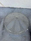 Vintage Ceiling Light Fixture Glass Shade Clear  10    3-hole Mount