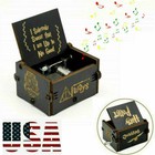  harry Potter  Wooden Music Box Handcranked Classic Handmade Toys Gifts
