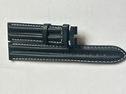 100  Original Omega 18mm Leather Band Strap Black New Vintage 97641064