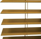 Cordless Faux Wood Blinds 2-1 2 In  Chestnut