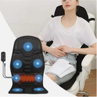New 8 Modes Massage Cushion Full Back Car Chair Seat Pad Mat Heat Massager