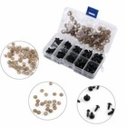 100pcs 6-12mm Plastic Safety Toy Eyes For Teddy bear doll Animal Puppets Crafts
