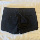 American Eagle Outfitters Shortie Women   s Black Chino Shorts 8 Mid Rise Stretch