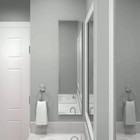 Bathroom Medicine Cabinet Wall Mount Glass Door Mirror 12  X 36  Storage Shelf