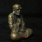 Old Chinese Bronze Carving Buddhism Buddha Figurine Statue Collection H 4 6 Cm