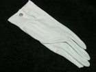2 Pairs Mens  Band Gloves Formal Parade White Cotton With Snaps Xlarge